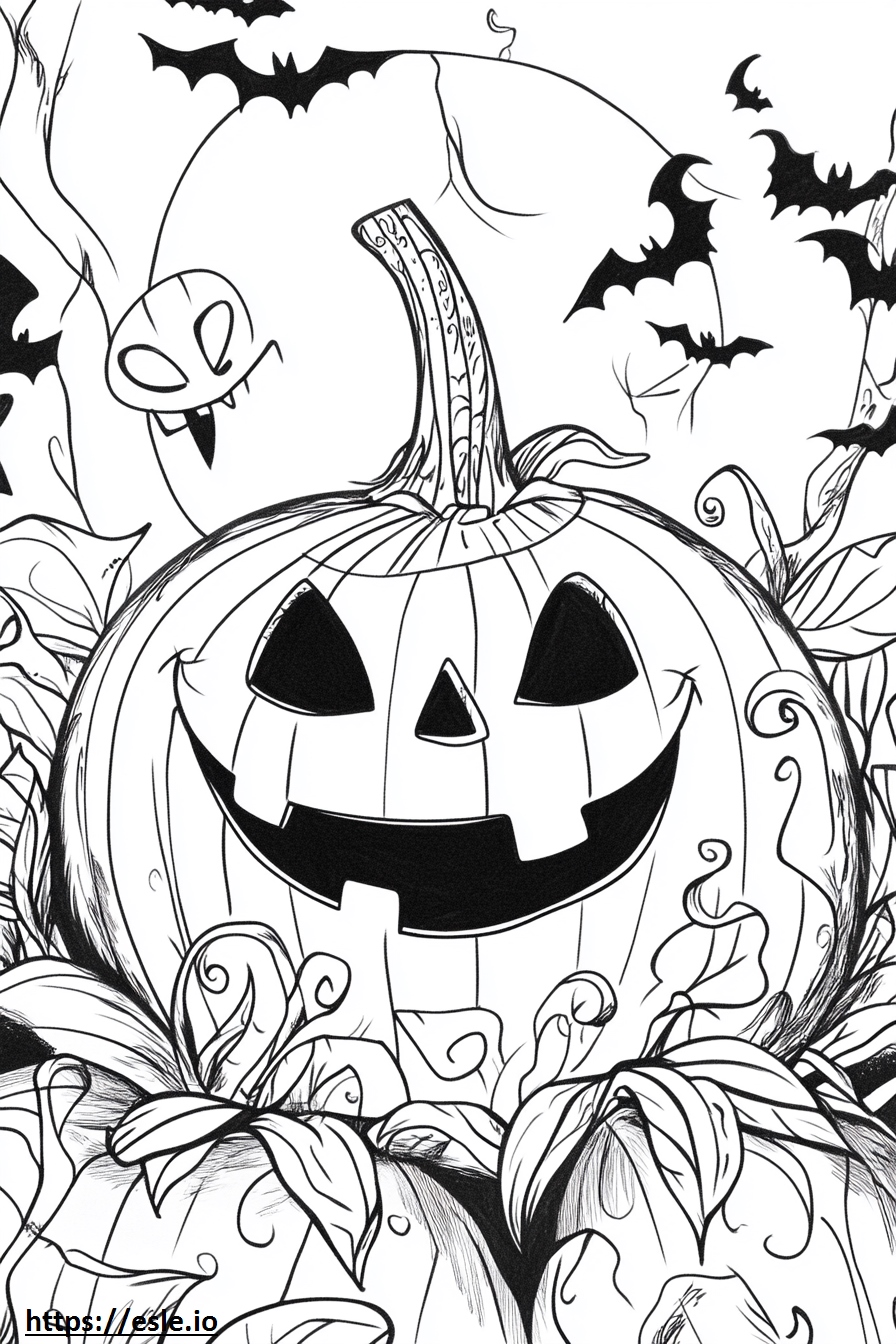 Halloween difficile da colorare