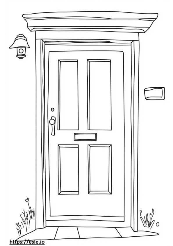 Seek doors coloring sheet