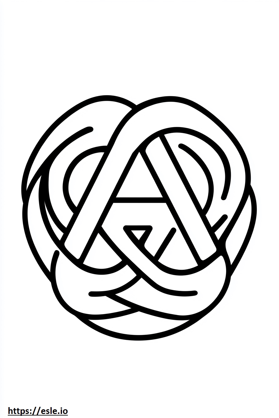 Aa Symbol Coloring Page for Kids