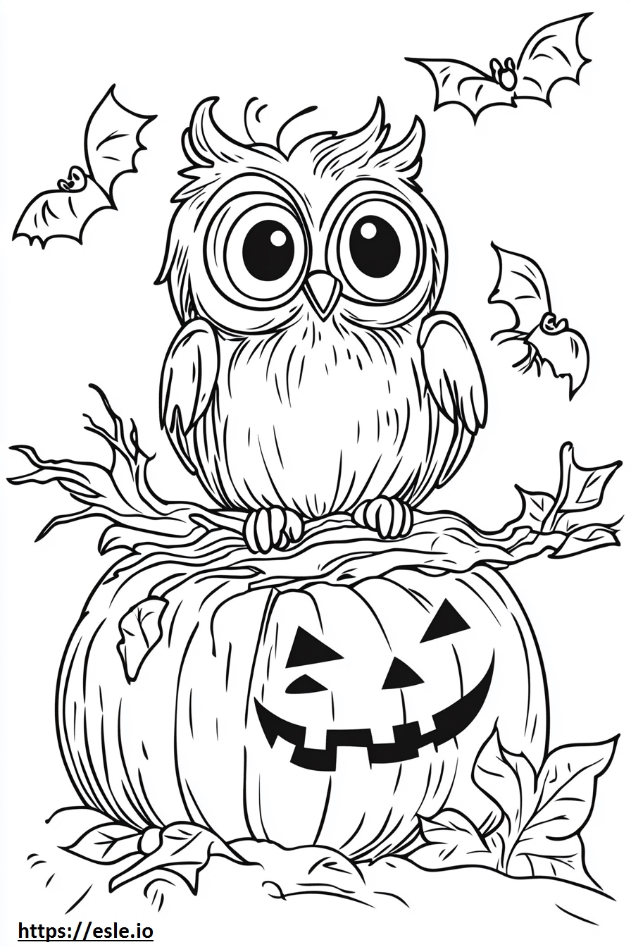 Dibujo para colorear de Halloween - Gratis para imprimir