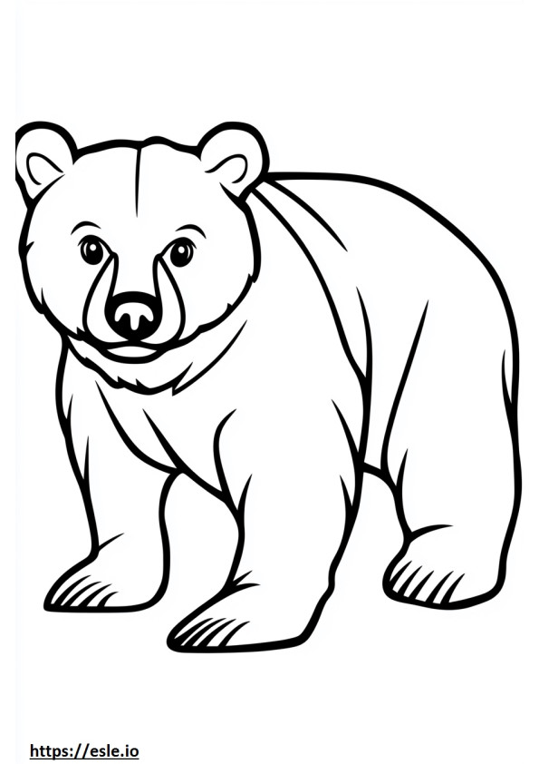 Bears logo for coloring