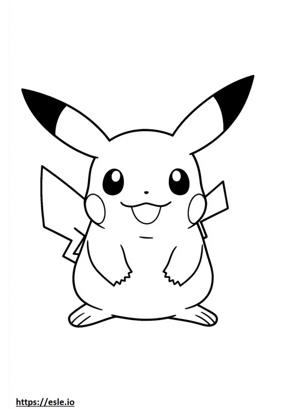 Picachu pokemon for coloring