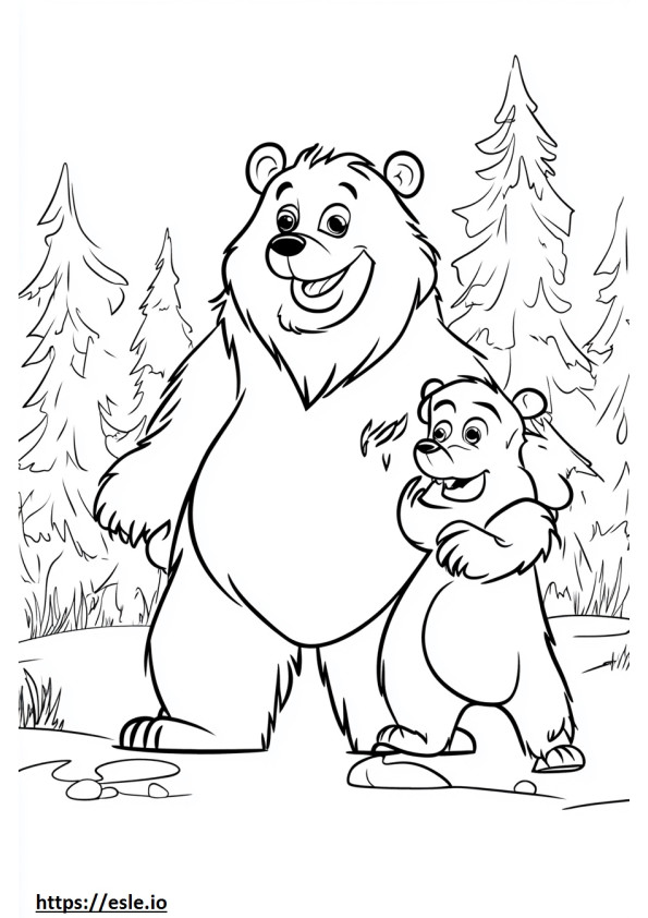 Marsha and the bear free printable