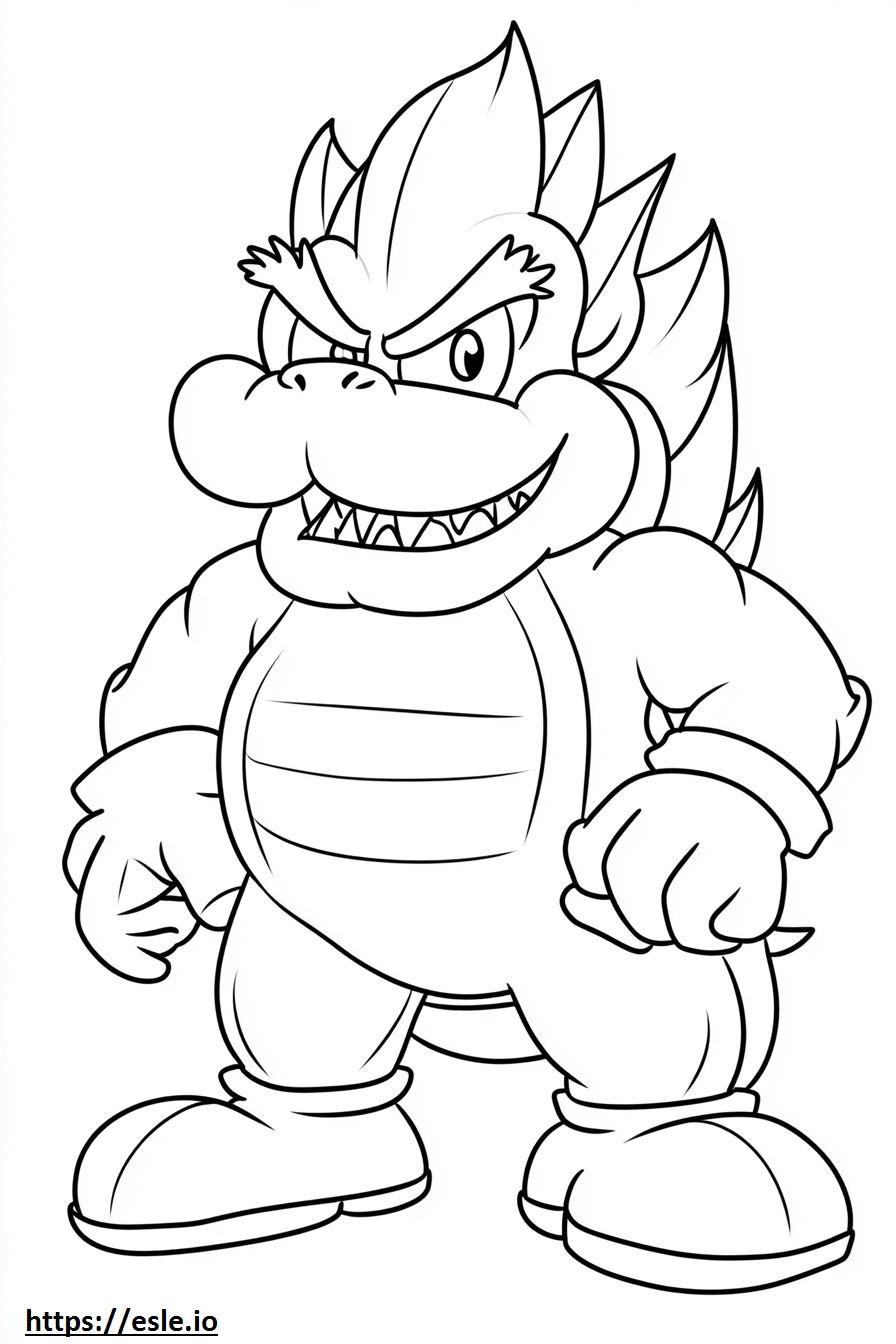 morton koopa para colorear