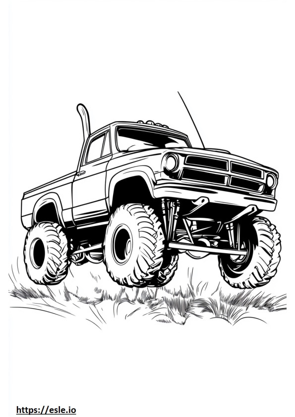 Realistic dodge truck free printable