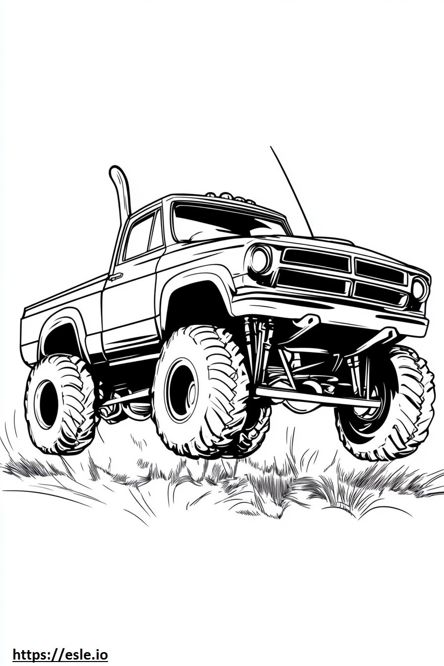 Realistic dodge truck free printable