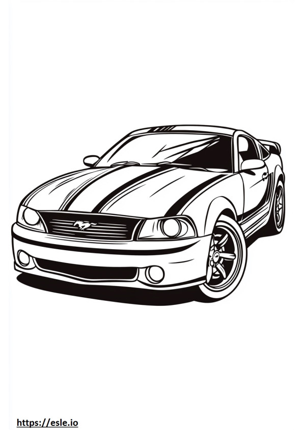 2004 mustang gt coloring page