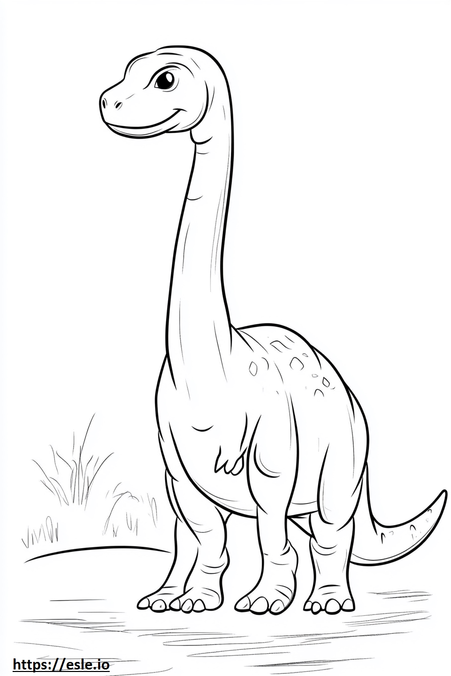 Dinosaur drawing for coloring page