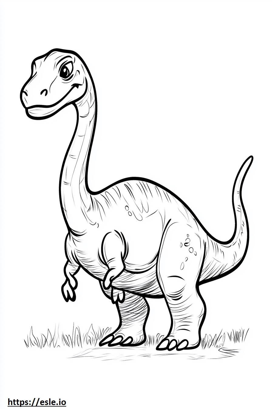 Dinosaur drawing for coloring sheet