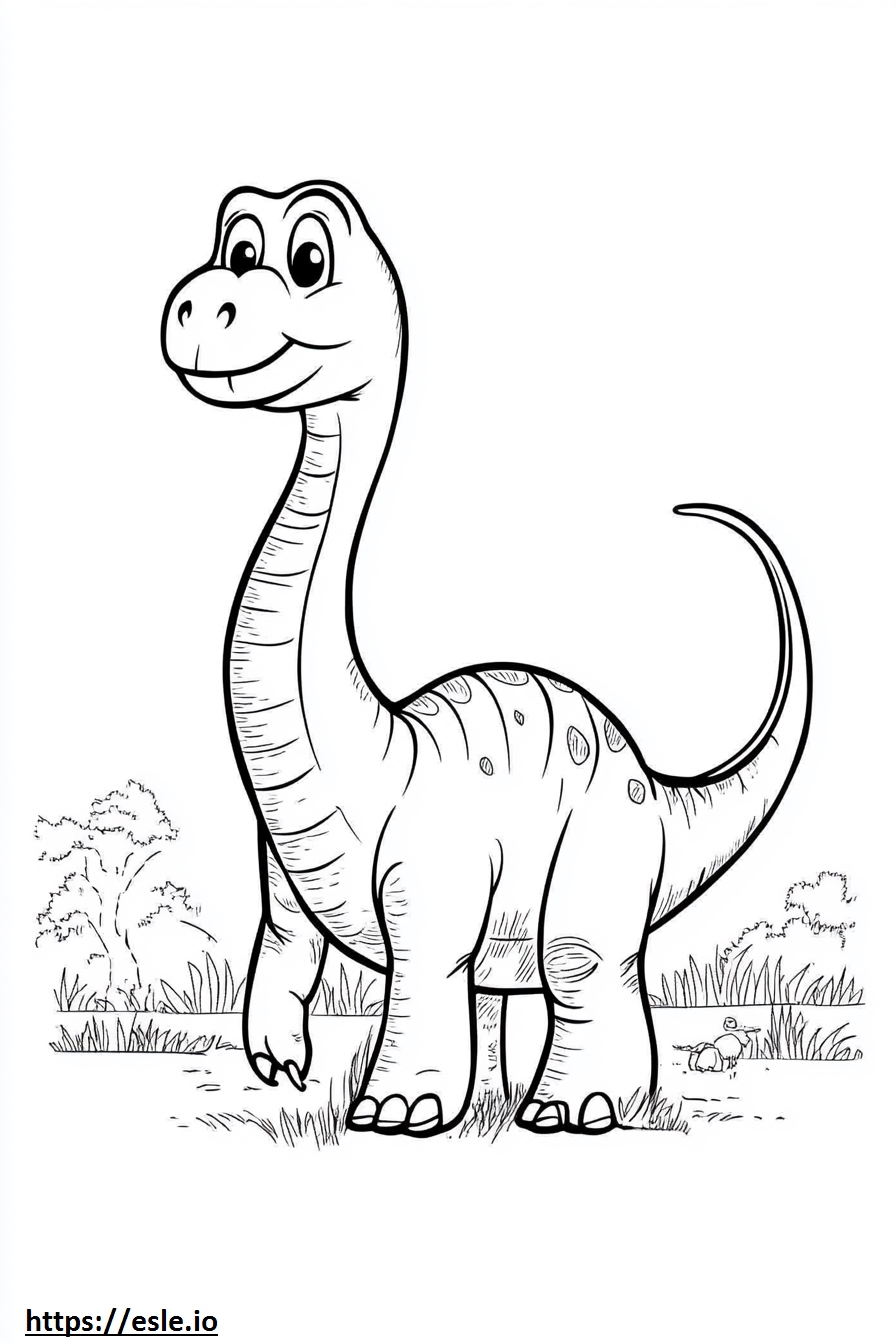 Dinosaur Drawing for Coloring Pages