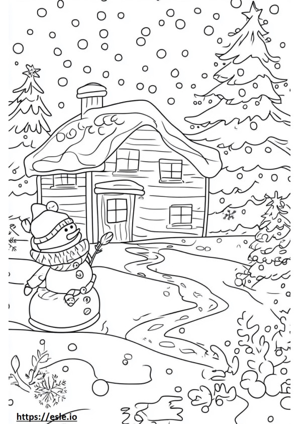 Full page winter free printable