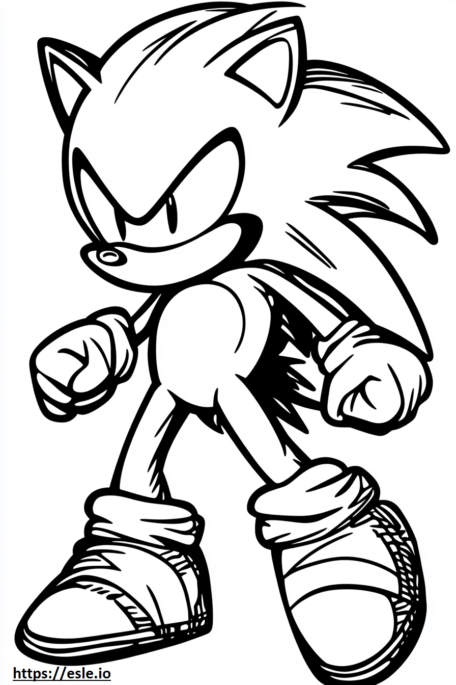 Shadow sonic the hedgehog movie coloring sheet