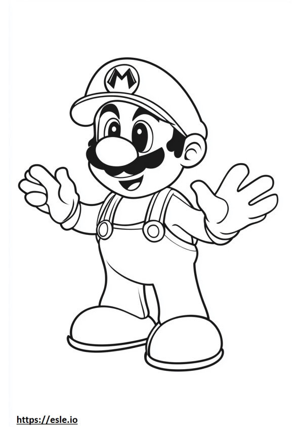 Luigi kertas mewarnai gambar