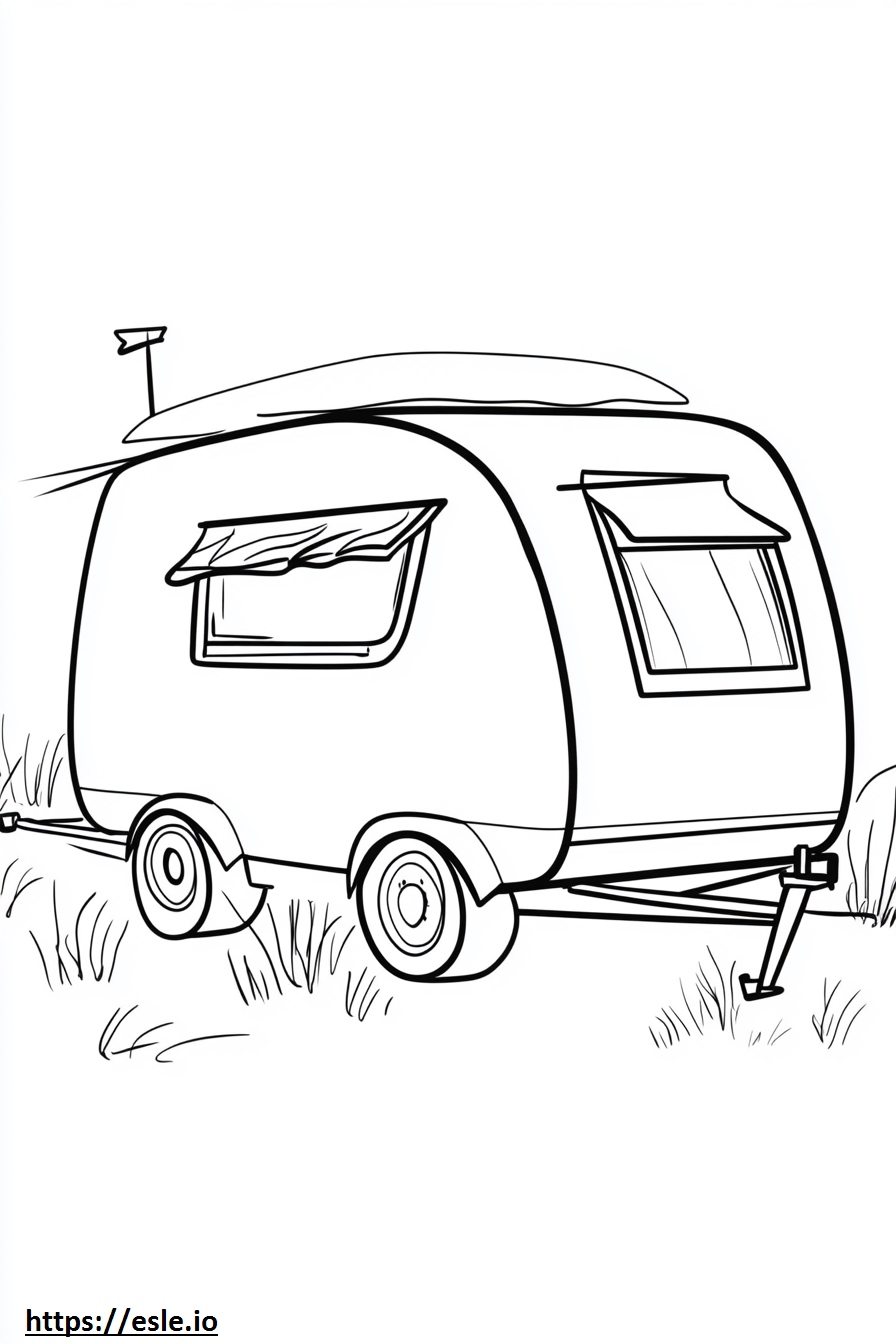Trailer giardino di banban 4 disegno da colorare