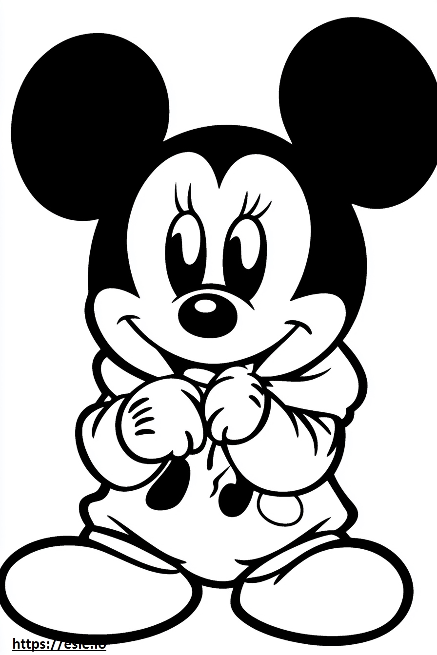 Personaggi di Topolino bambino da colorare e stampare