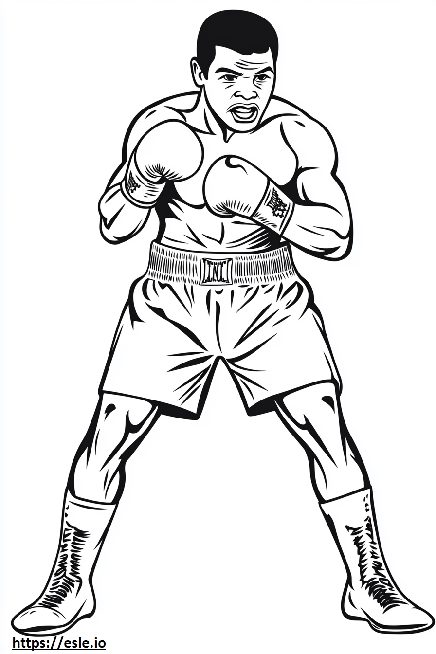 Boxe Muhammad Ali da stampare