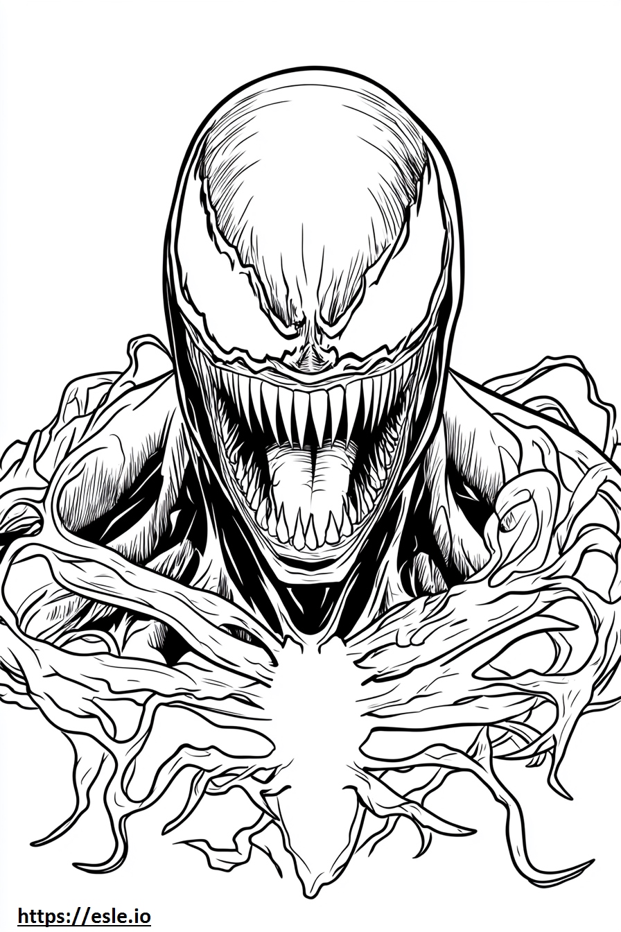 Venom movie coloring sheet