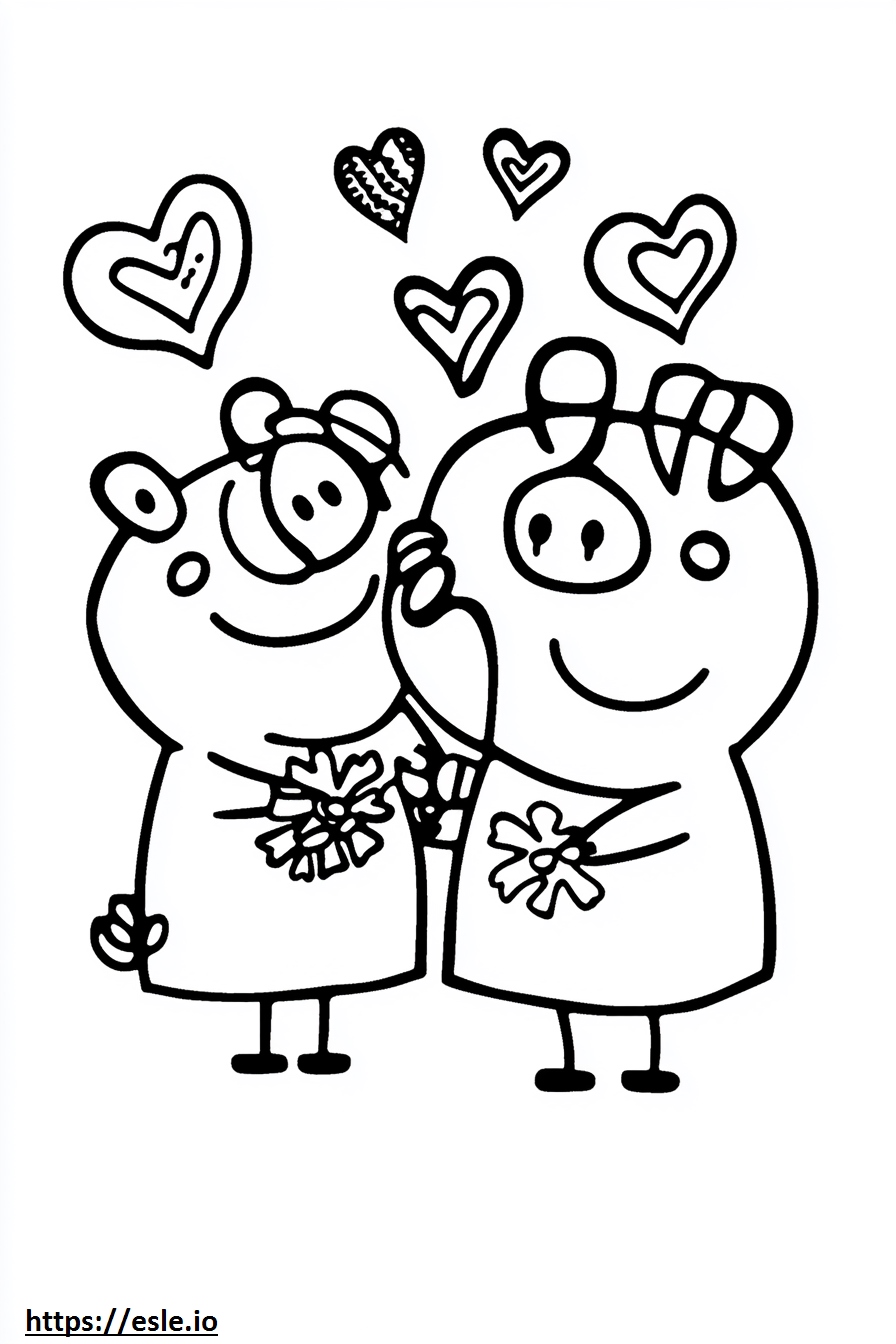 Peppa pig valentines free printable