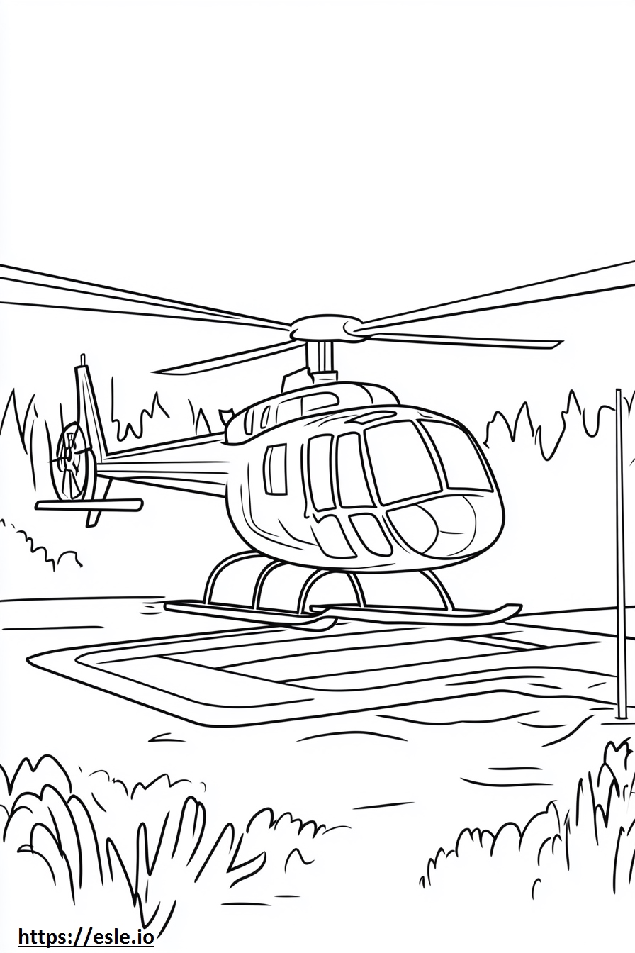 Abulense Helipad Coloring Page