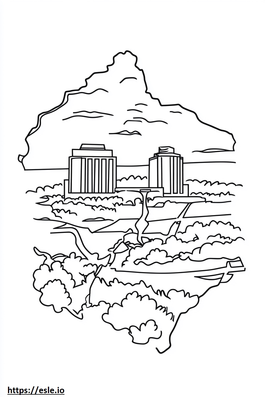 Free Printable Arkansas Coloring Page - State Outline for Kids
