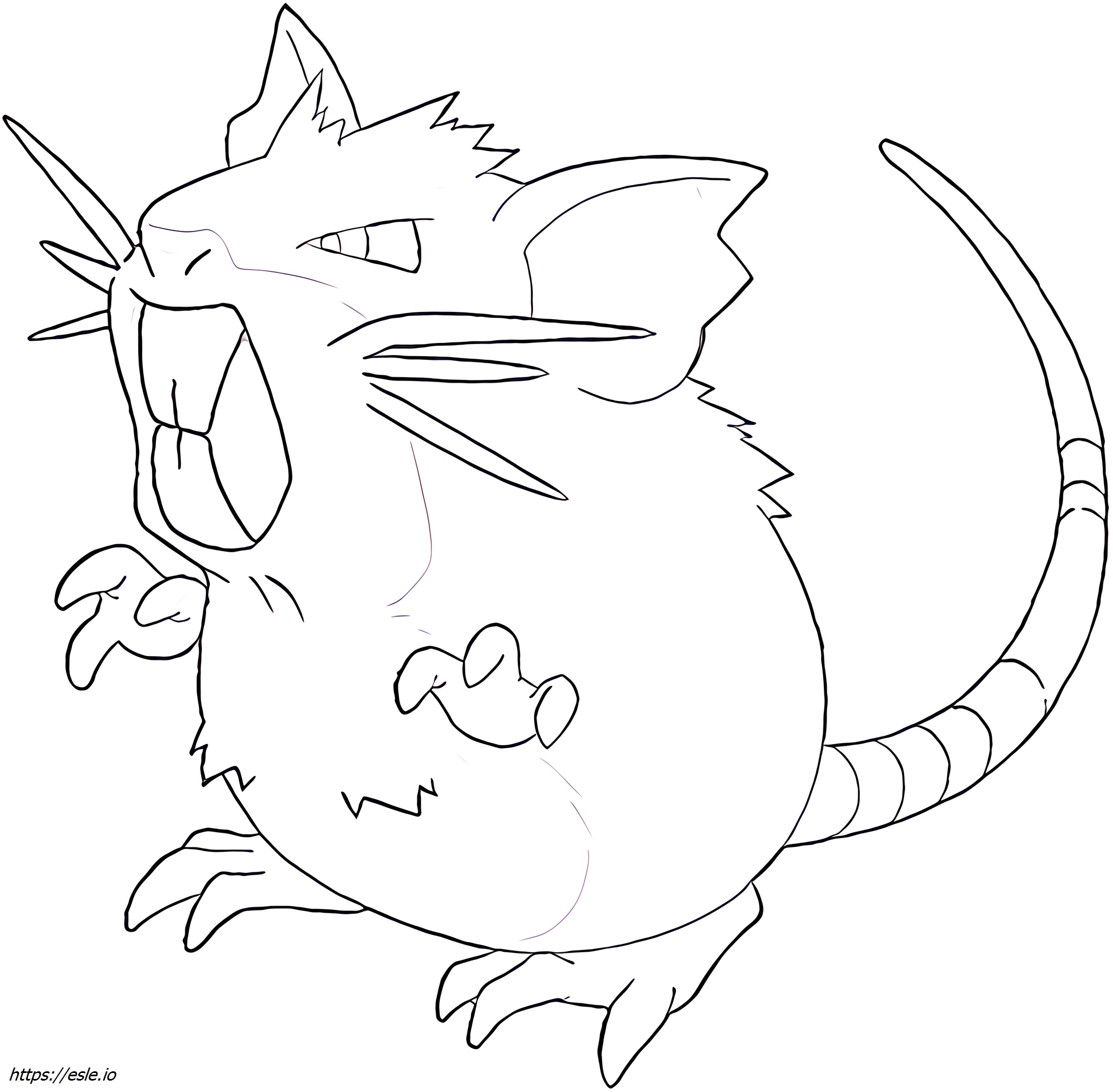 Raticate Pokémon ausmalbilder