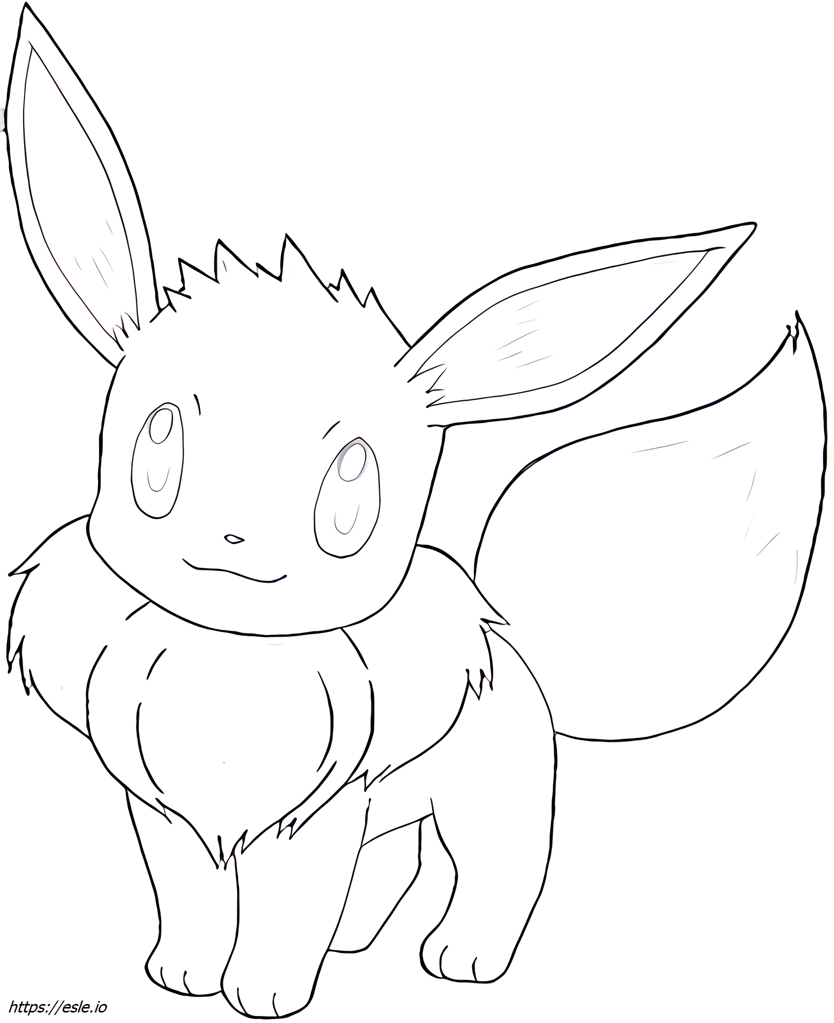 Eevee Pokémon coloring page