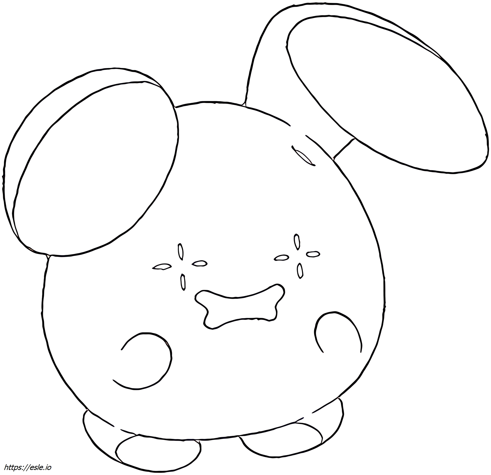 Whismur Pokémon coloring page