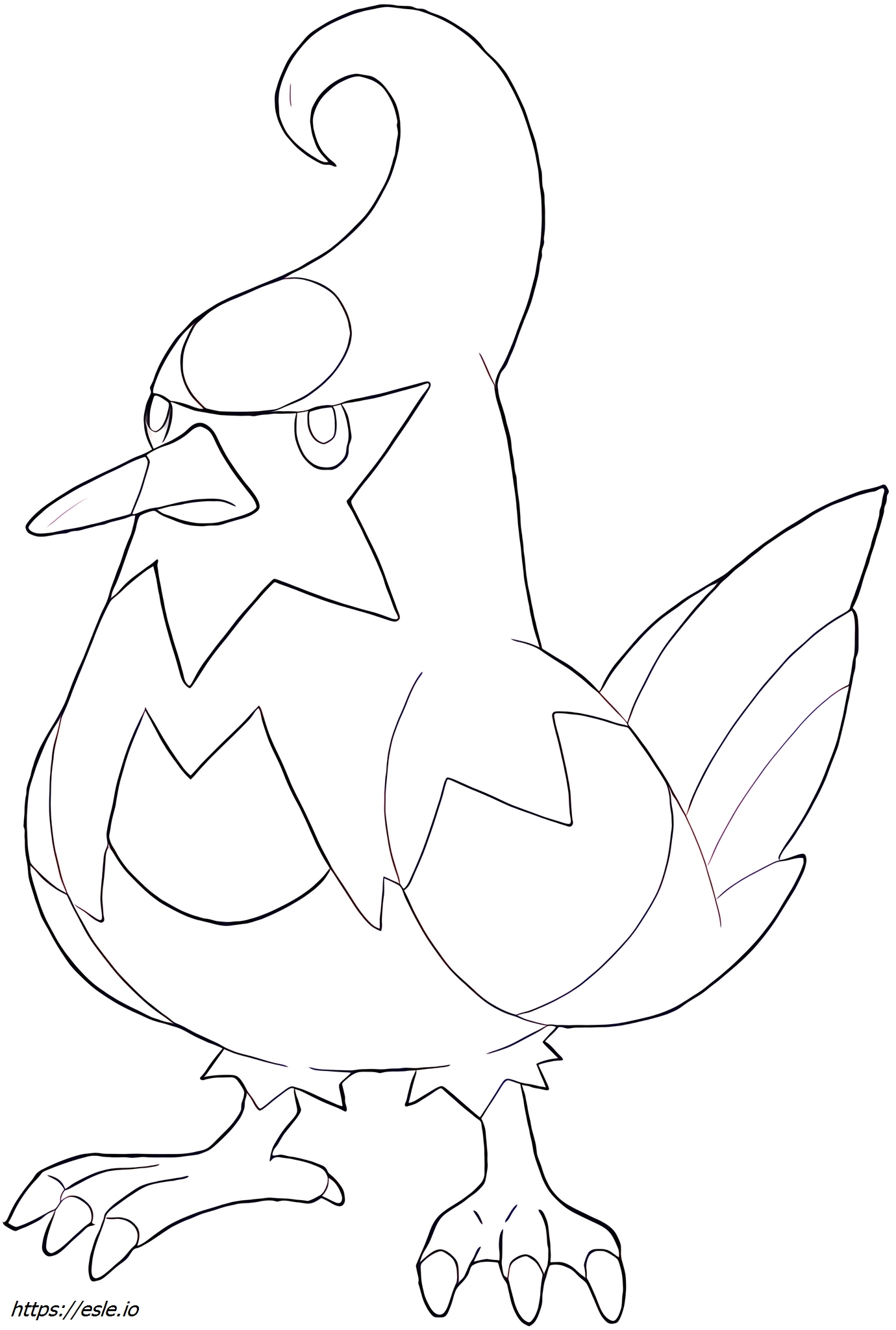 Staravia Pokémon coloring page