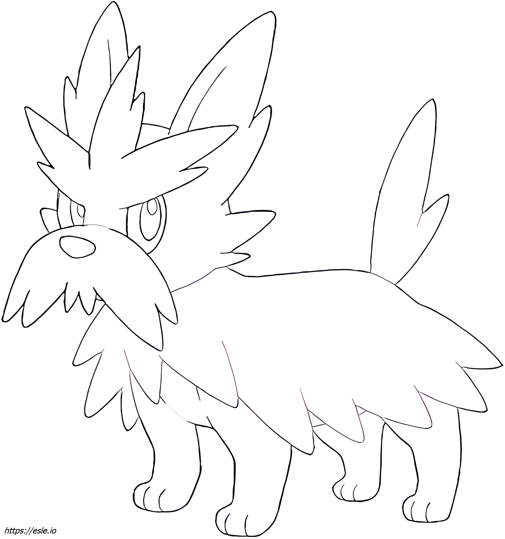 Herdier Pokémon coloring page