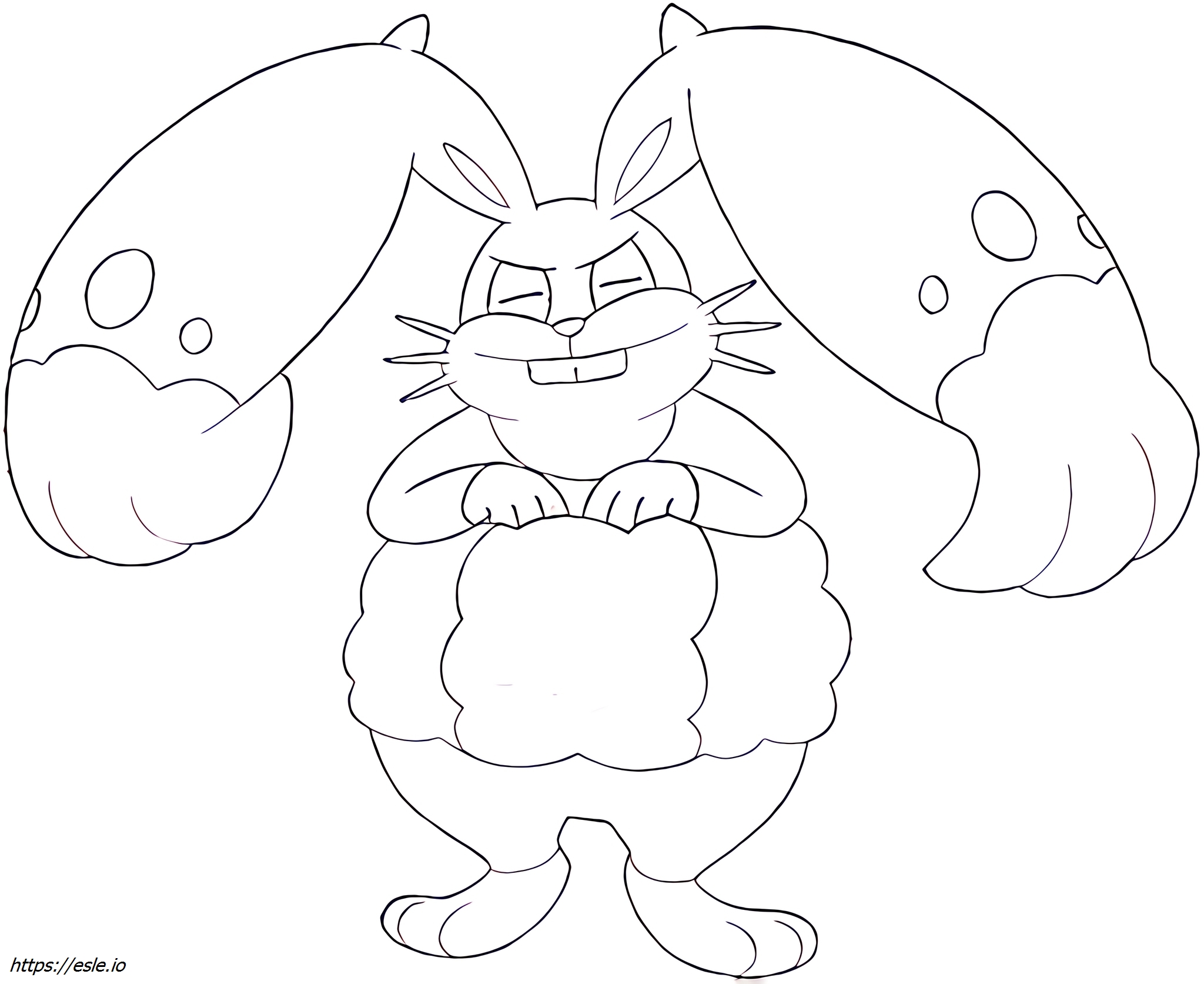Diggersby Pokémon para colorear