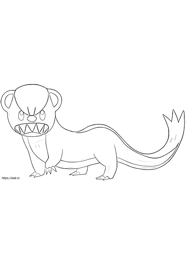 Yungoos Pokemon for coloring