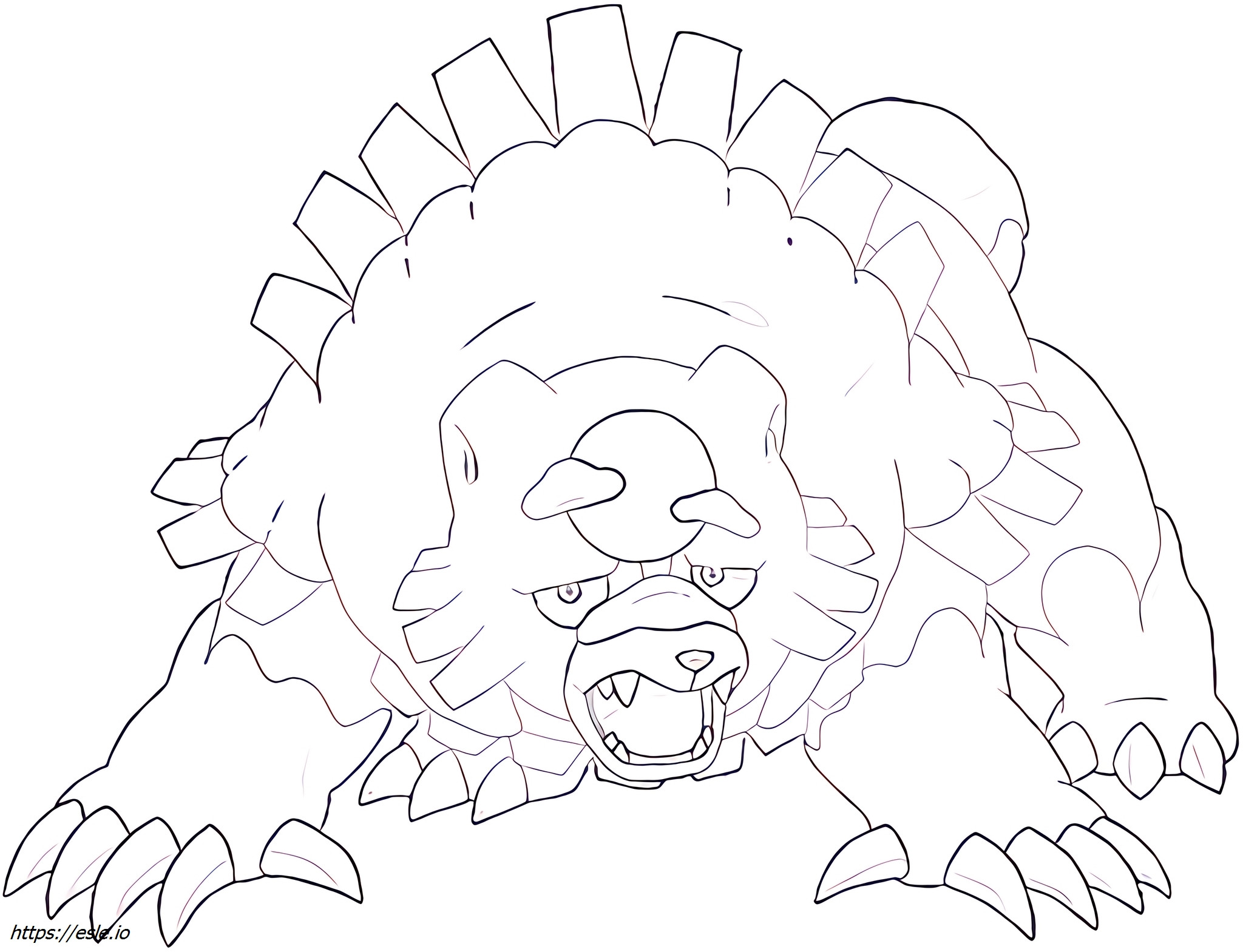 Ursaluna Pok mon Coloring Page ursaluna-pok-mon-coloring-page