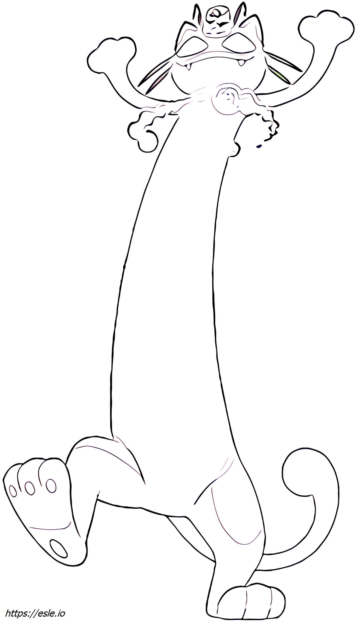 Meowth-gmax Pokémon para colorir