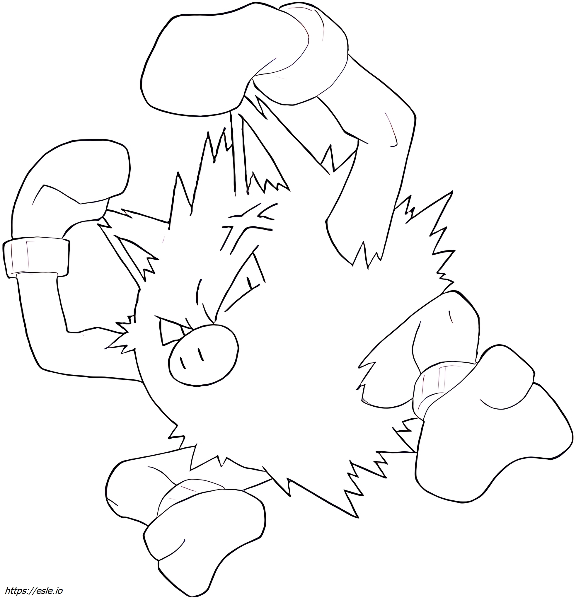 Primeape Pokémon da colorare