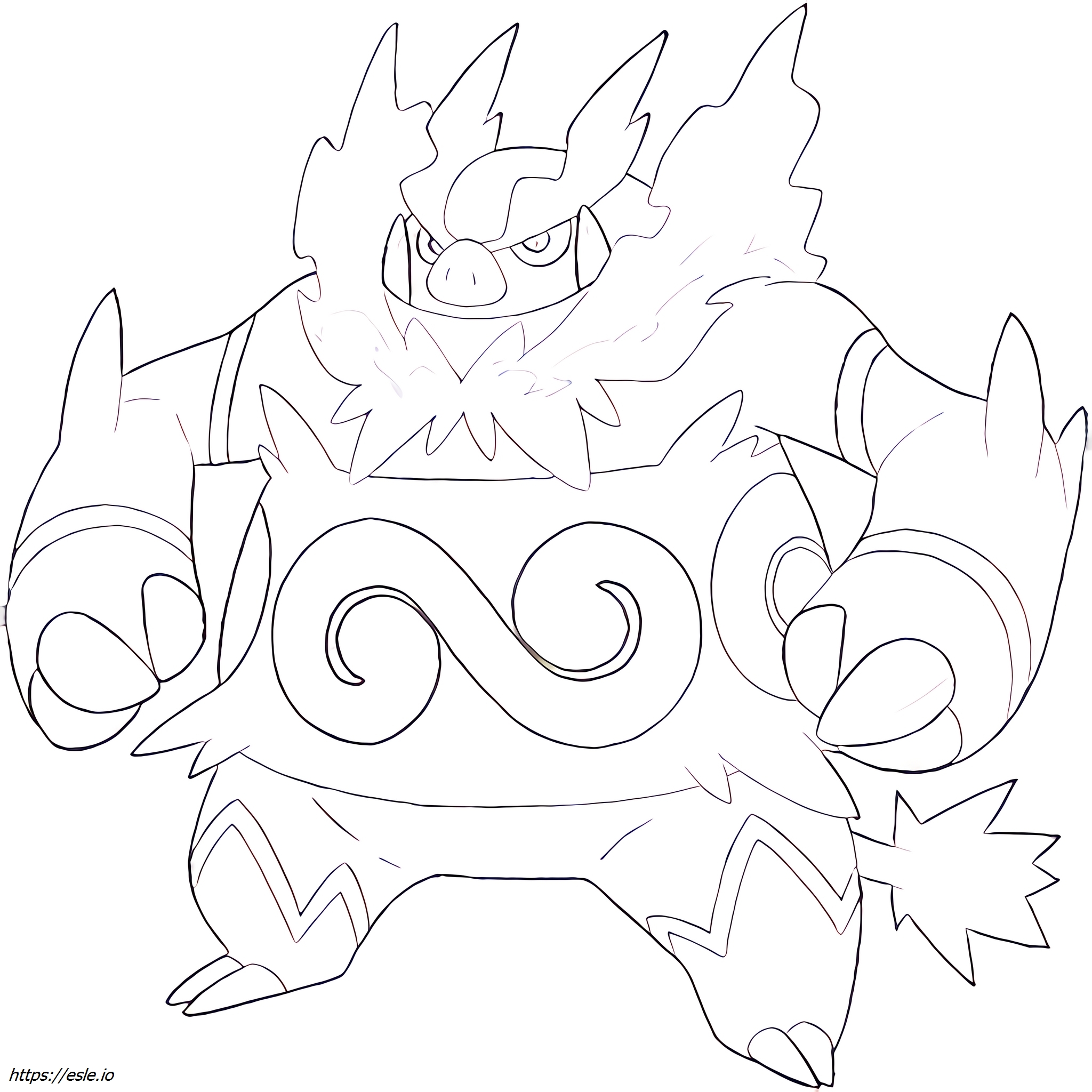 Emboar Pokémon da colorare