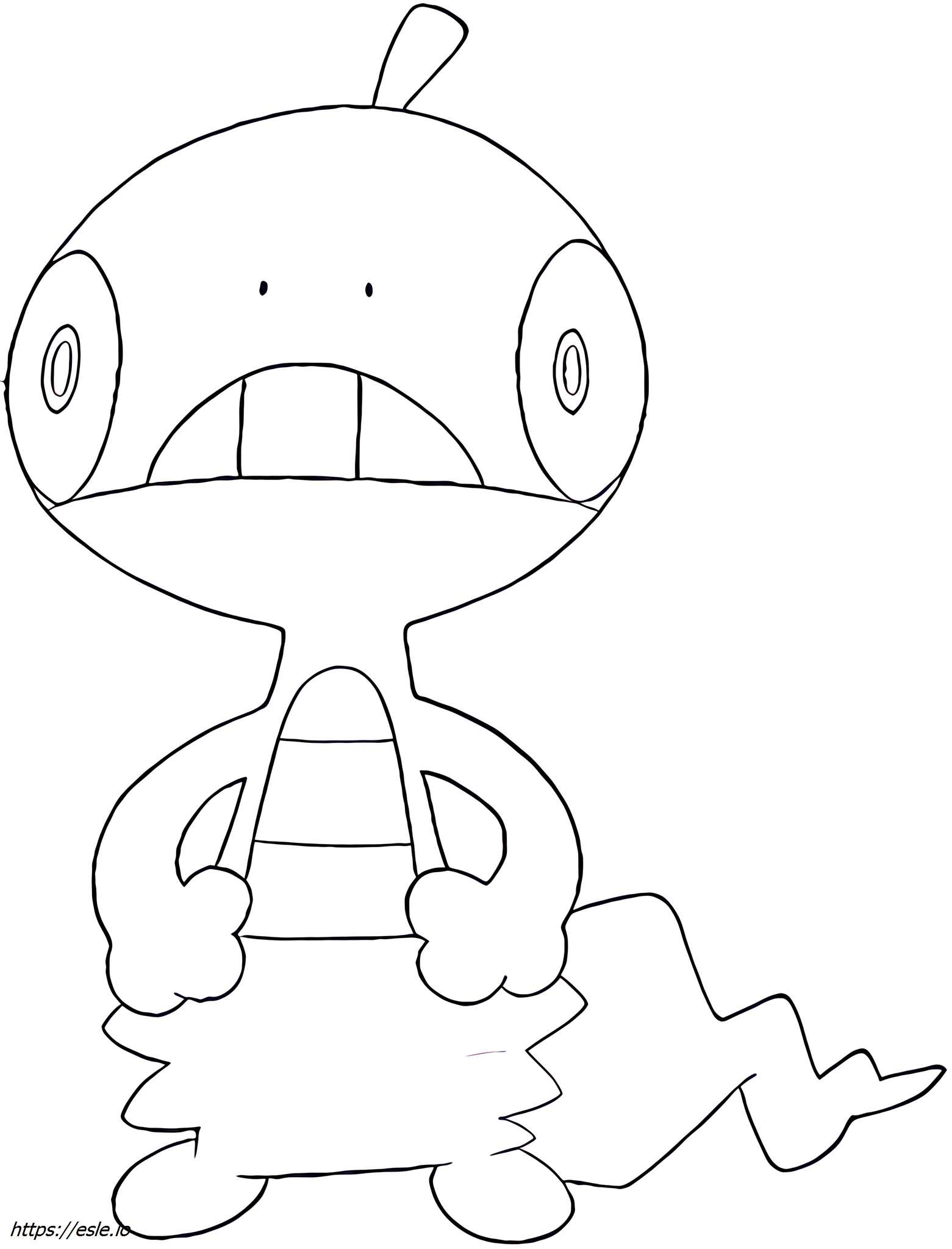 Scraggy Pokémon coloring page