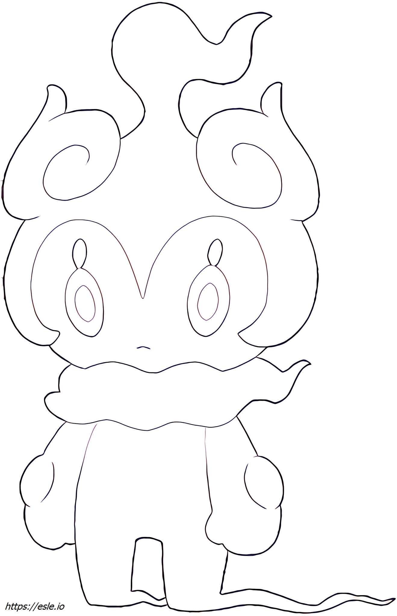 Marshadow Pokémon coloring page