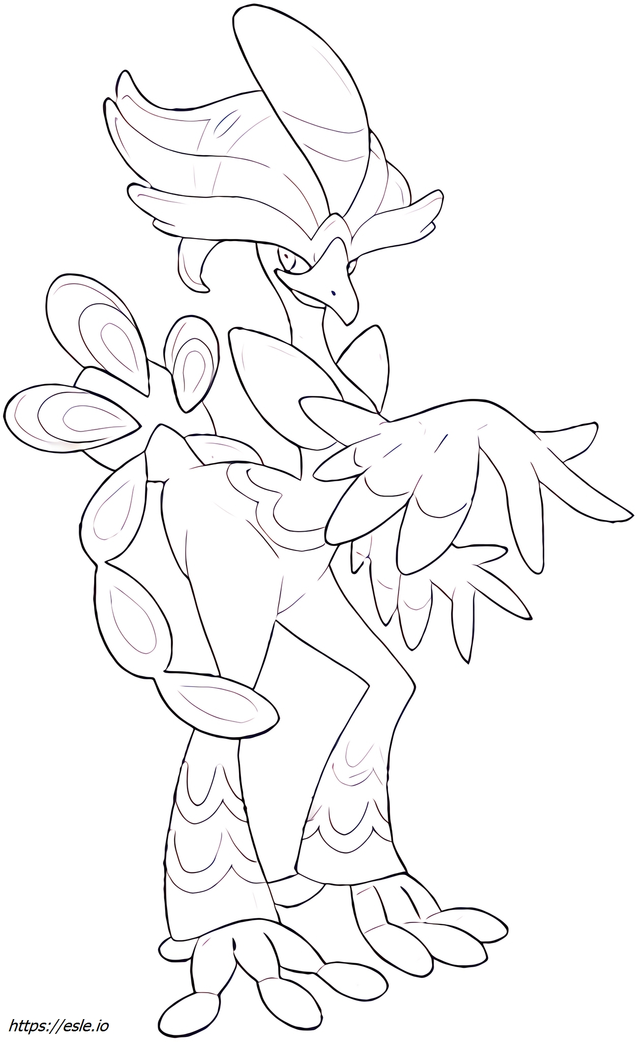 Quaquaval Pokémon coloring page