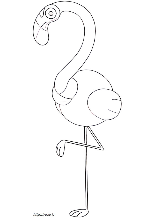 Dibujo para colorear de Flamigo Pokémon