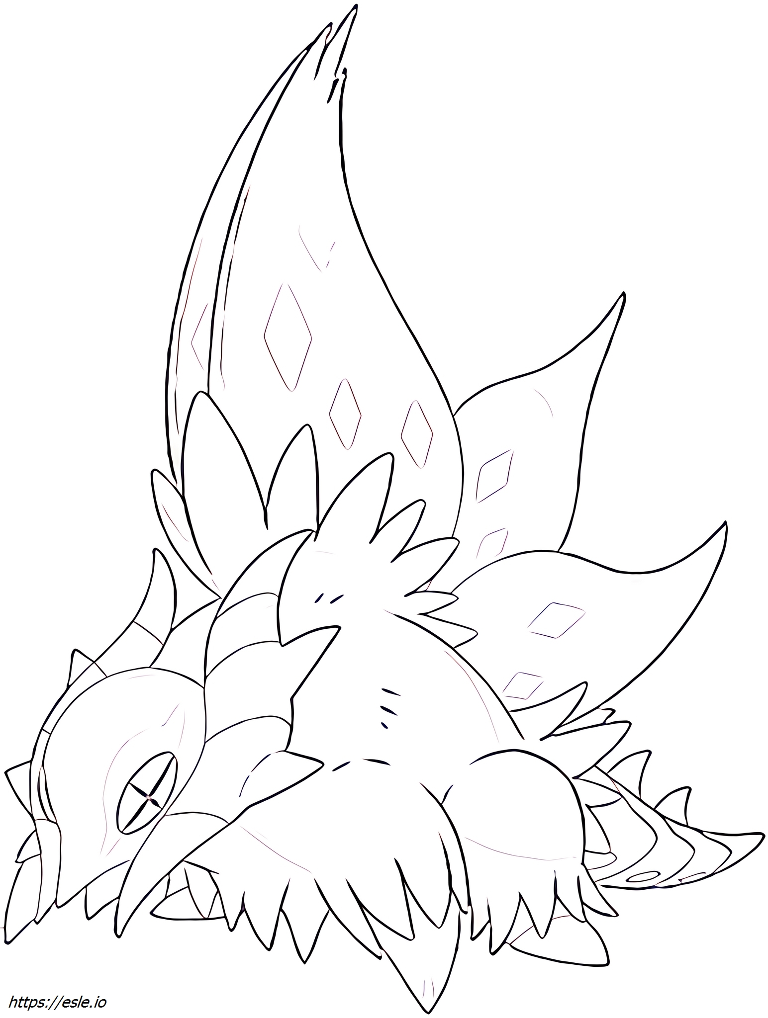 Slither-wing Pokémon dessin a colorier