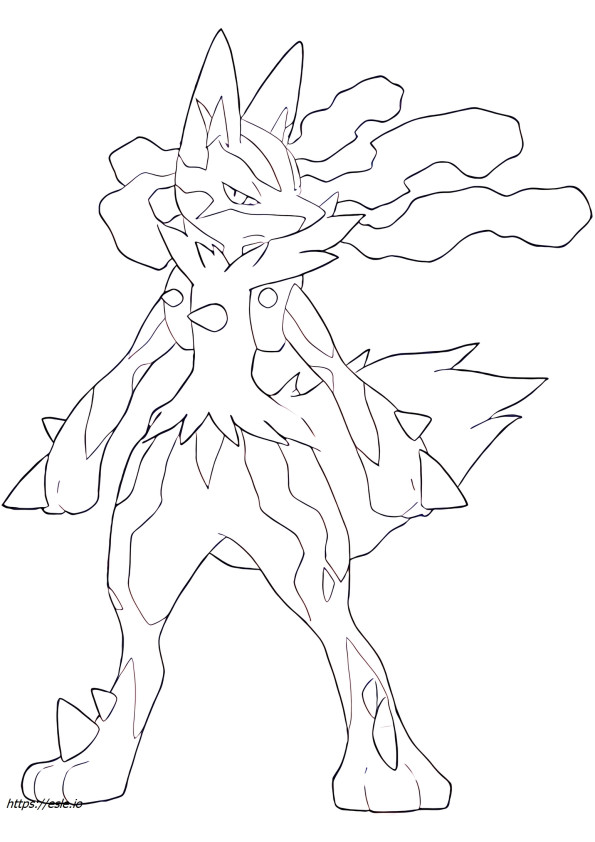Lucario-mega Pokemon