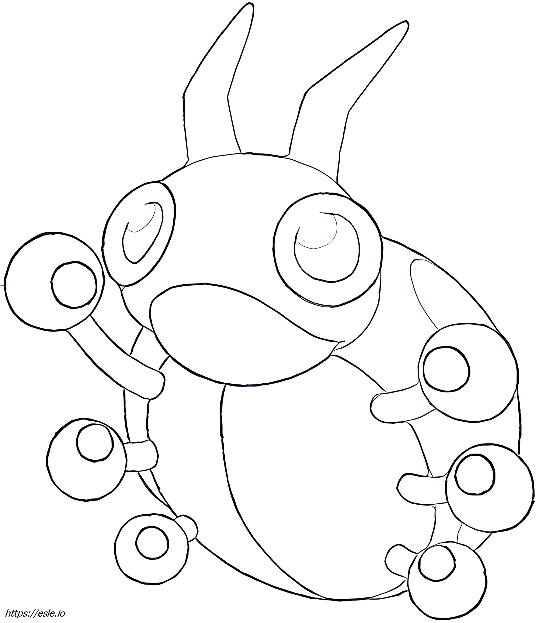 Ledyba Pokémon coloring page