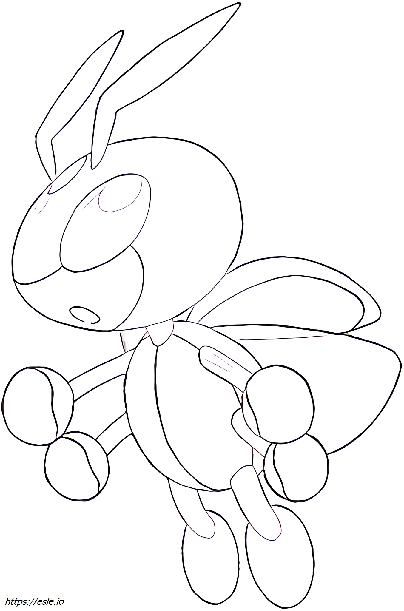 Ledian Pokémon coloring page