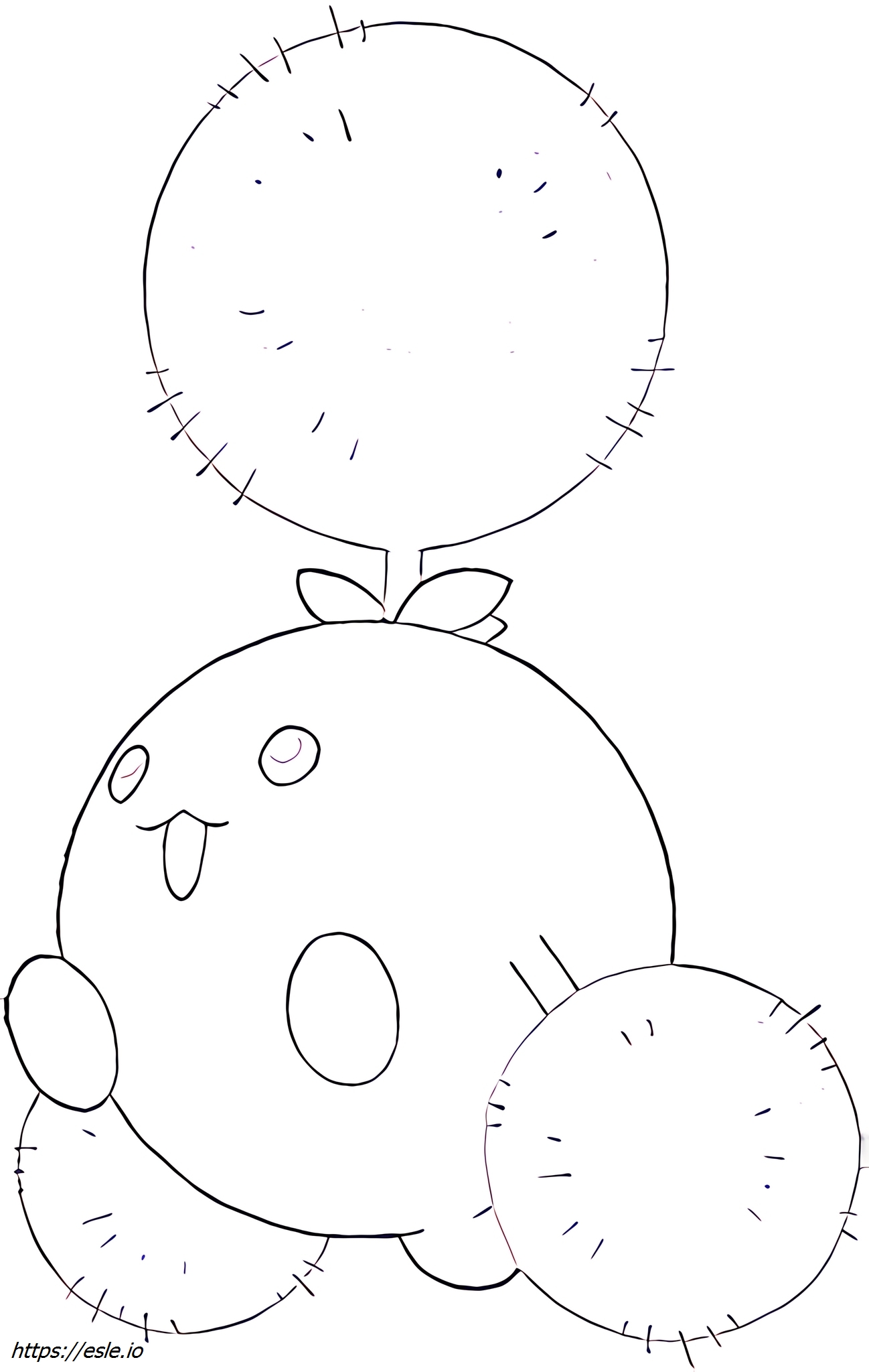 Jumpluff Pokémon para colorear