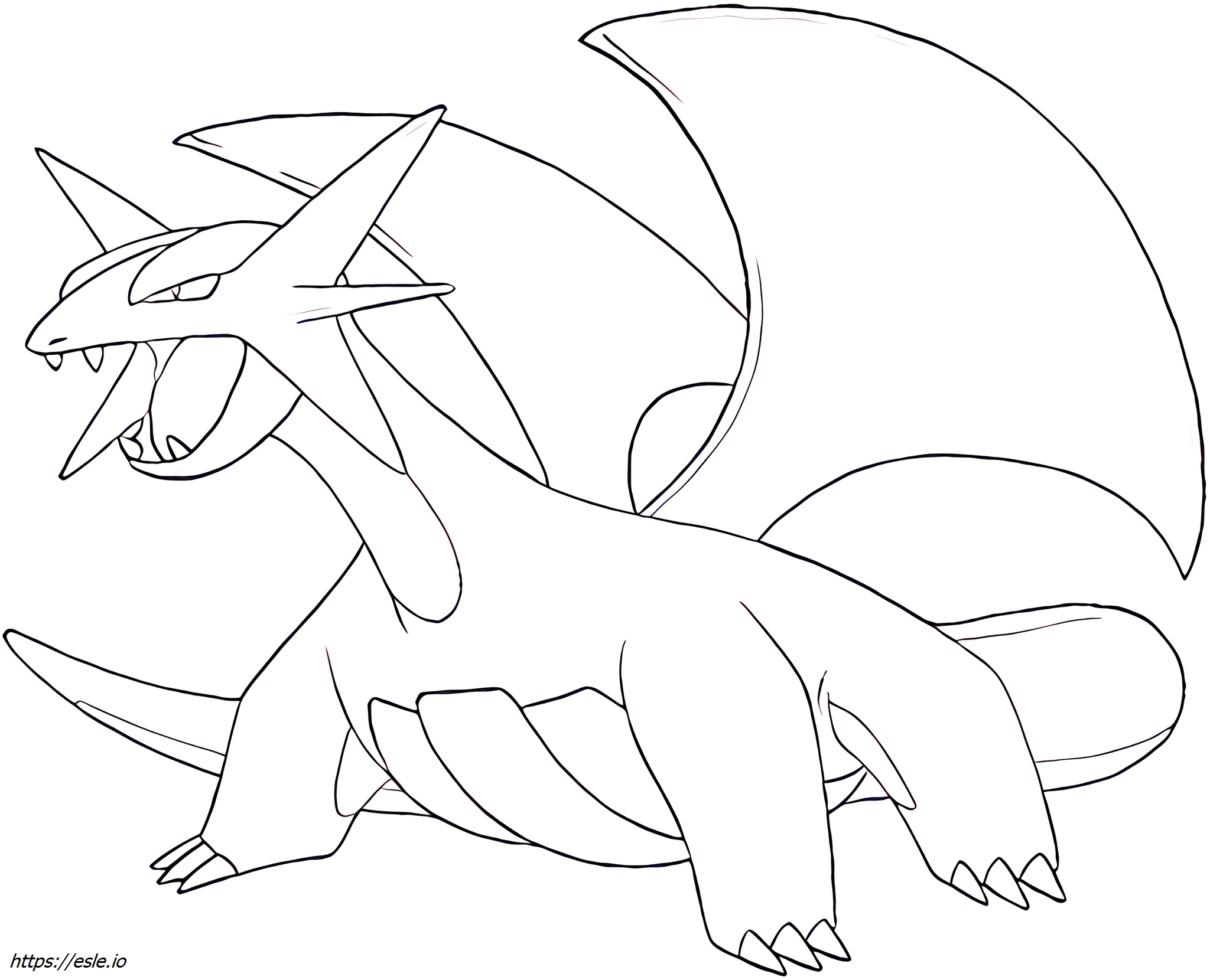 Salamence Pokemon for coloring pages