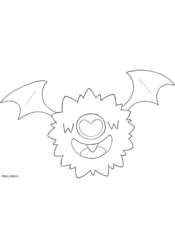 Woobat Pokemon for coloring