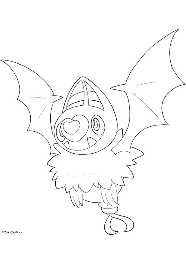 Swoobat Pokemon for coloring