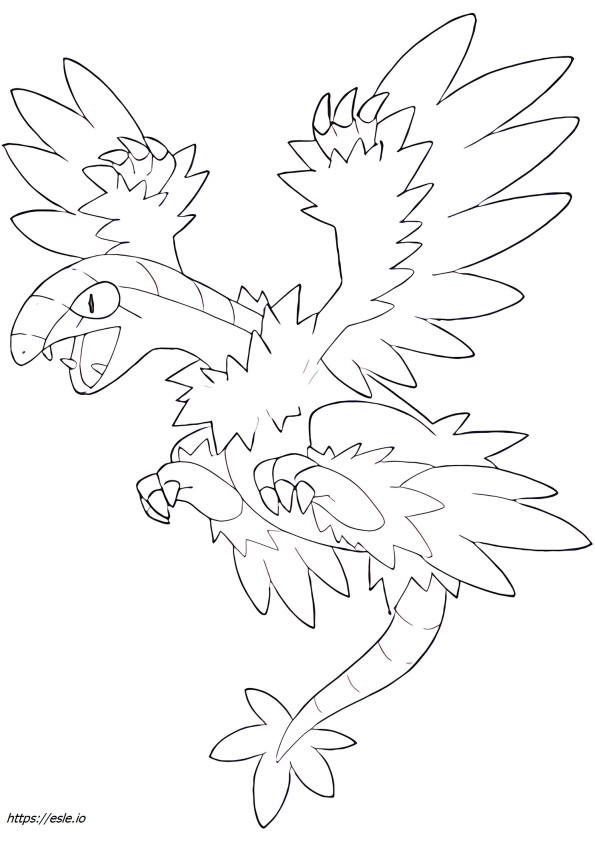 Archeops Pokemon for coloring