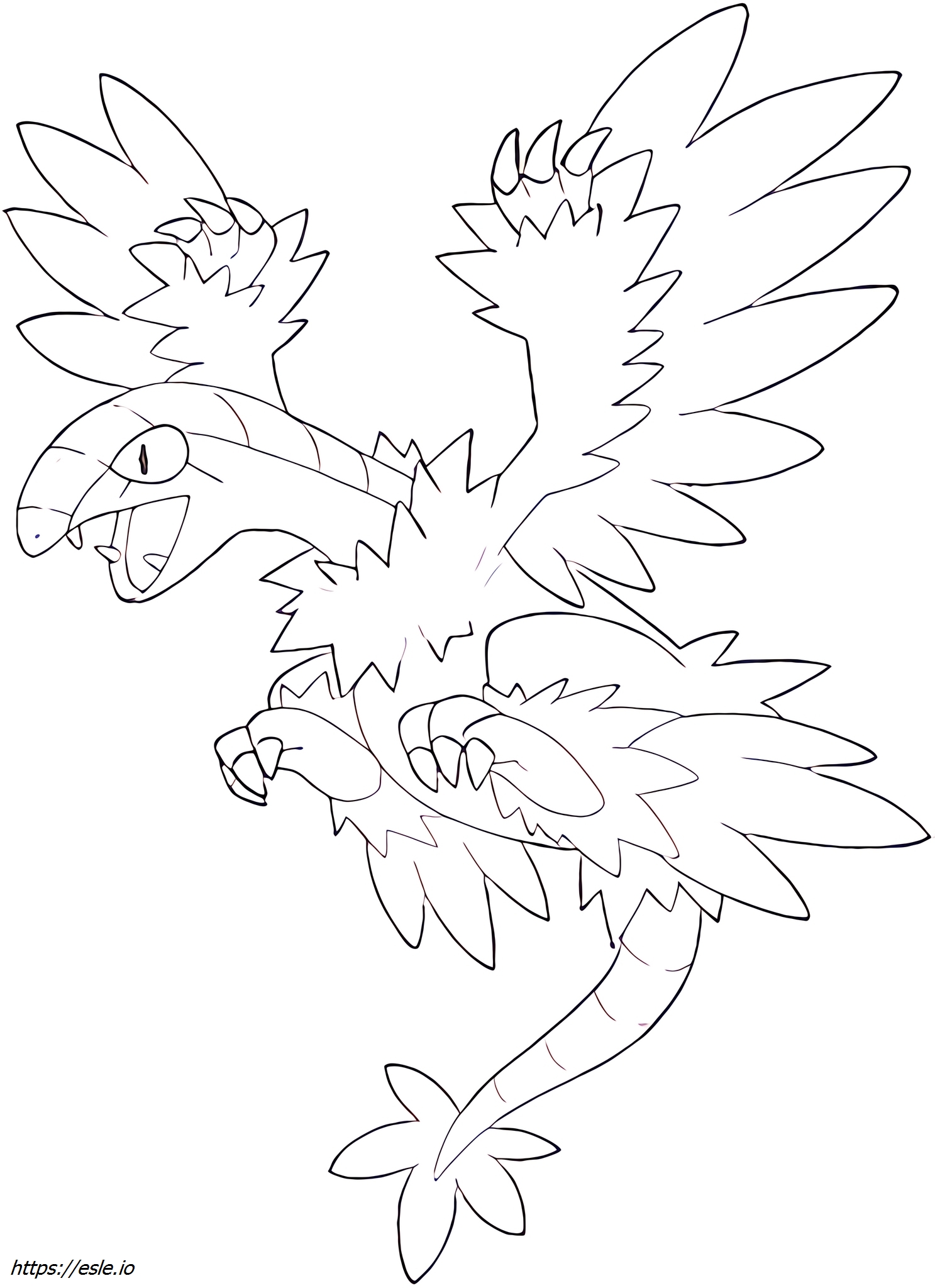Archeops Pokémon coloring page