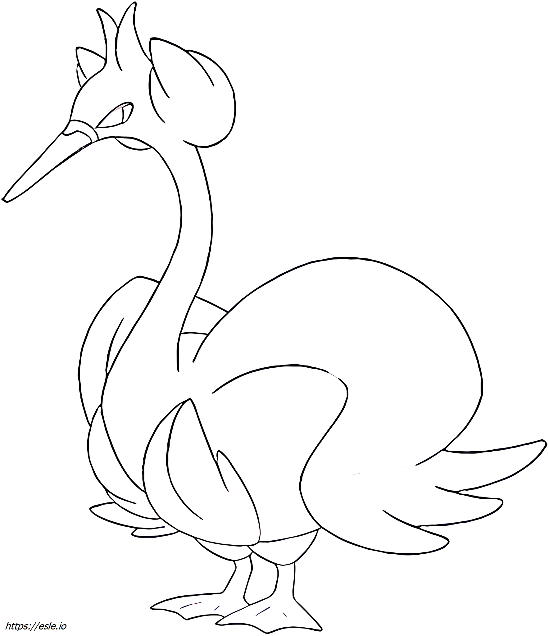 Swanna Pokemon for coloring pages